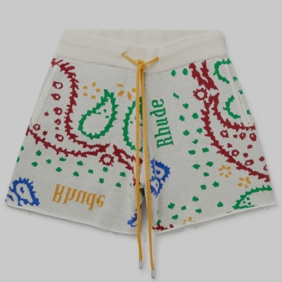 Rhude Multicolor Knit Shorts - Picture 2 of 13